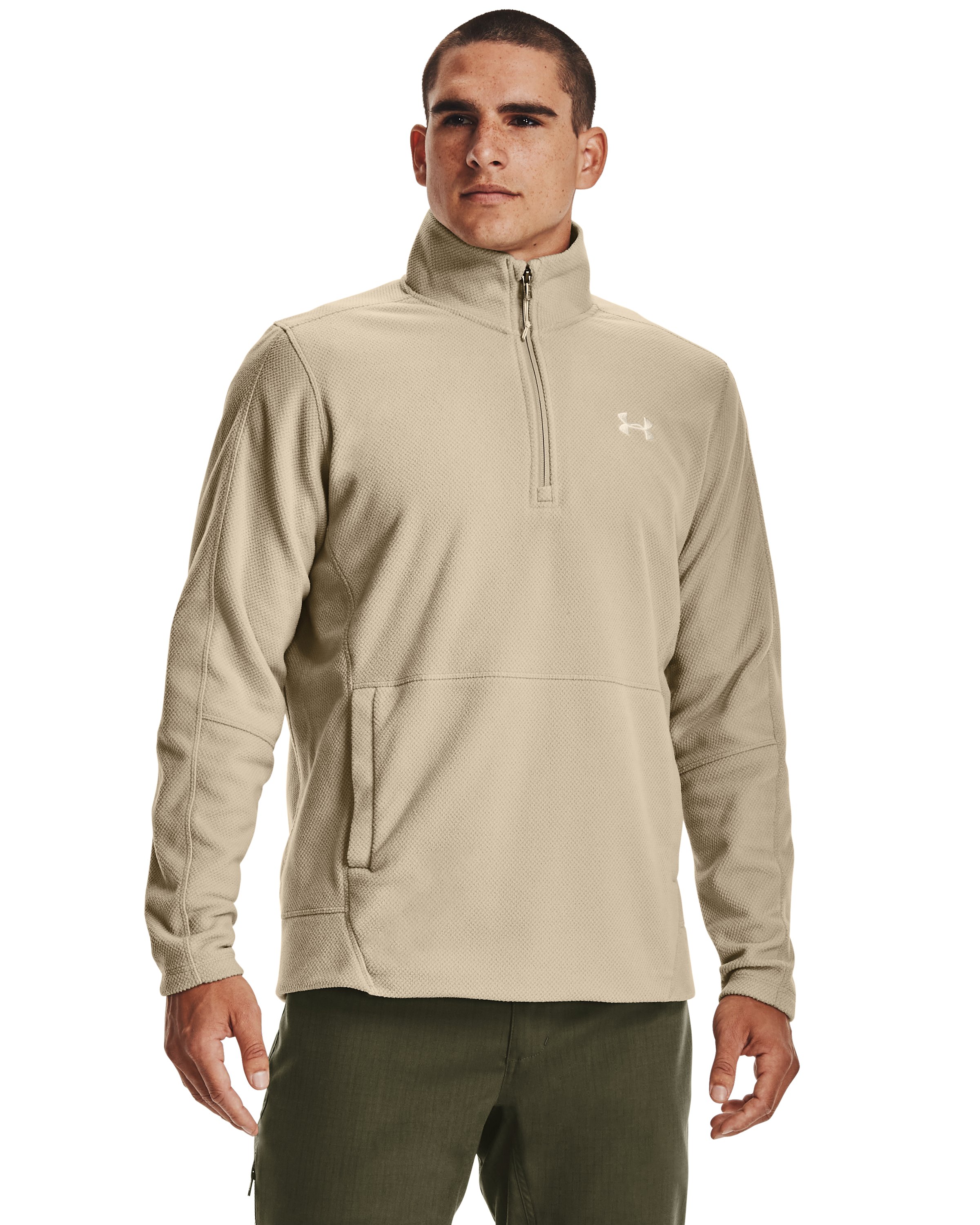 Men's UA OffGrid Fleece Solid Zip 5