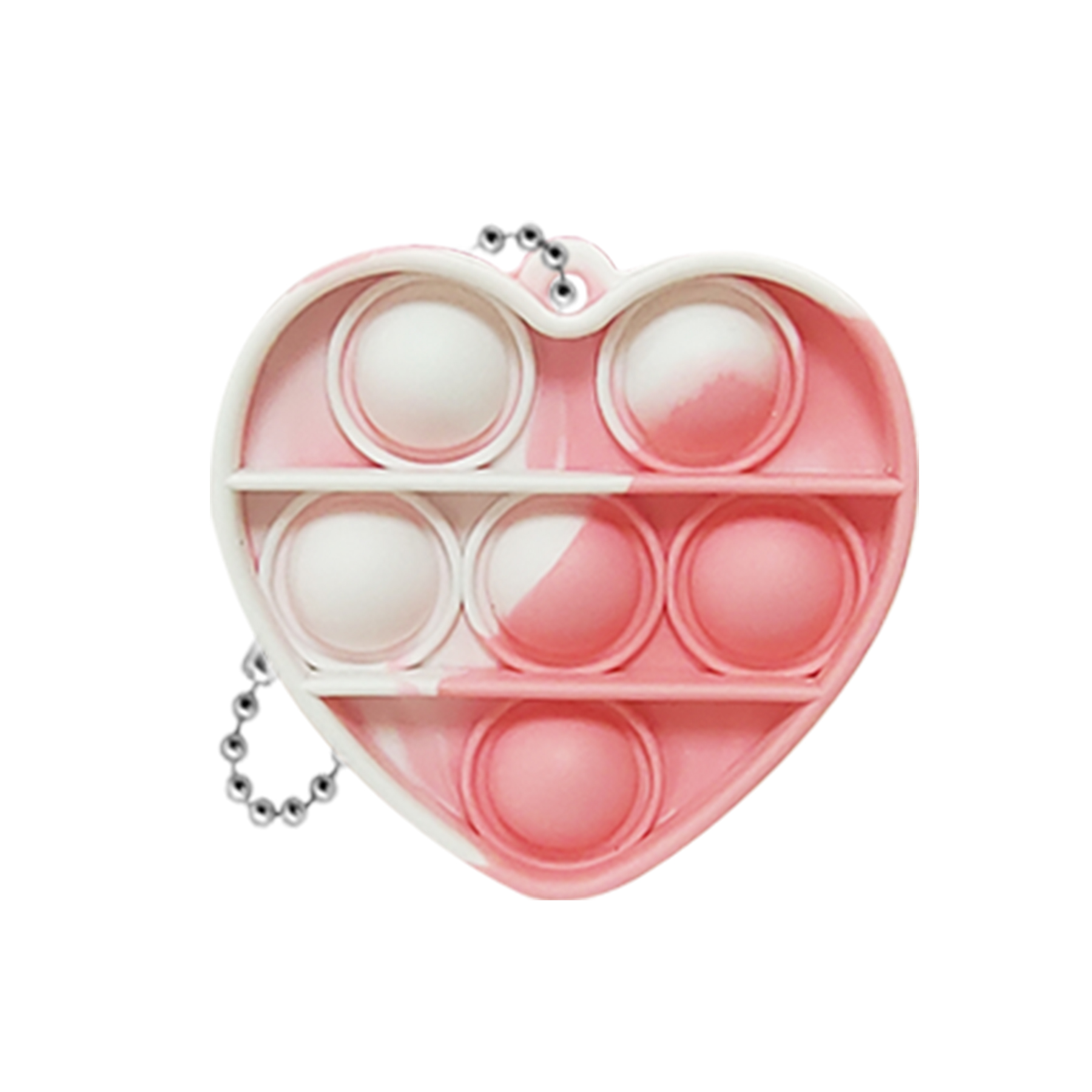 Mini Heart Push Pop Bubble Keychain 6