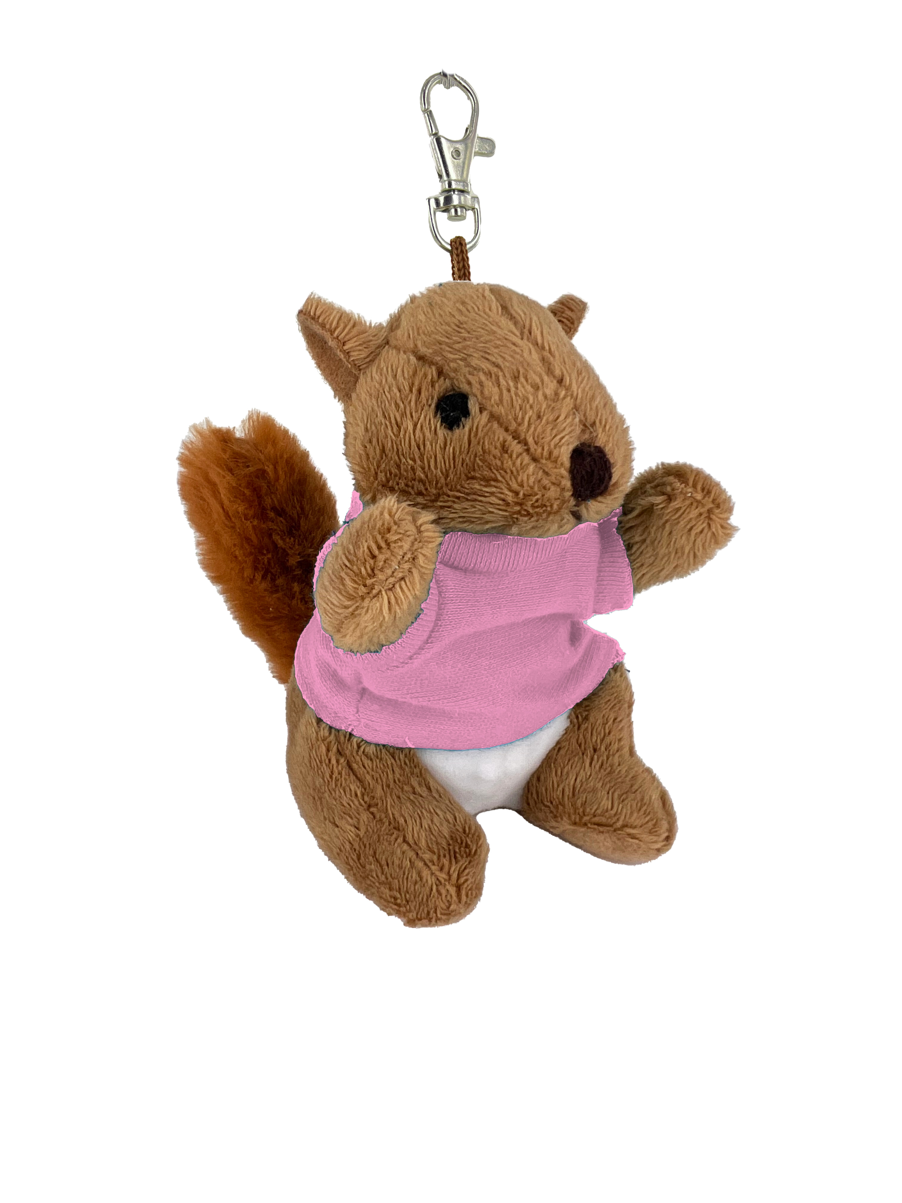 Soft Plush Squirrel 4" Keychain 6
