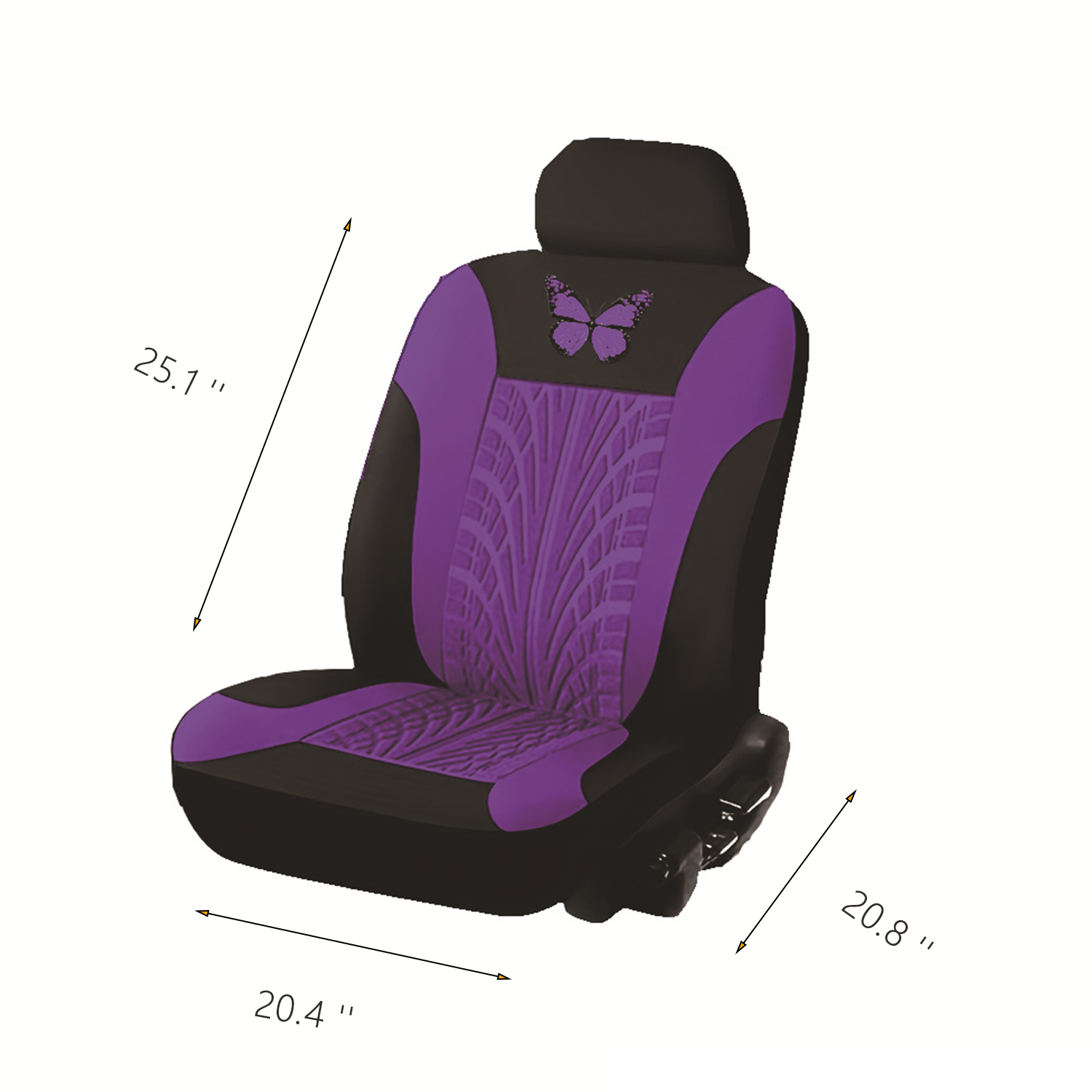 Full Set Fashion Butterfly Cloth Cushion Mat Car Seat Cover 17