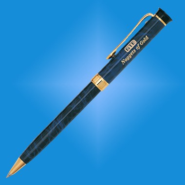 DARK BLUE MARBLE FINISH  PEN 1