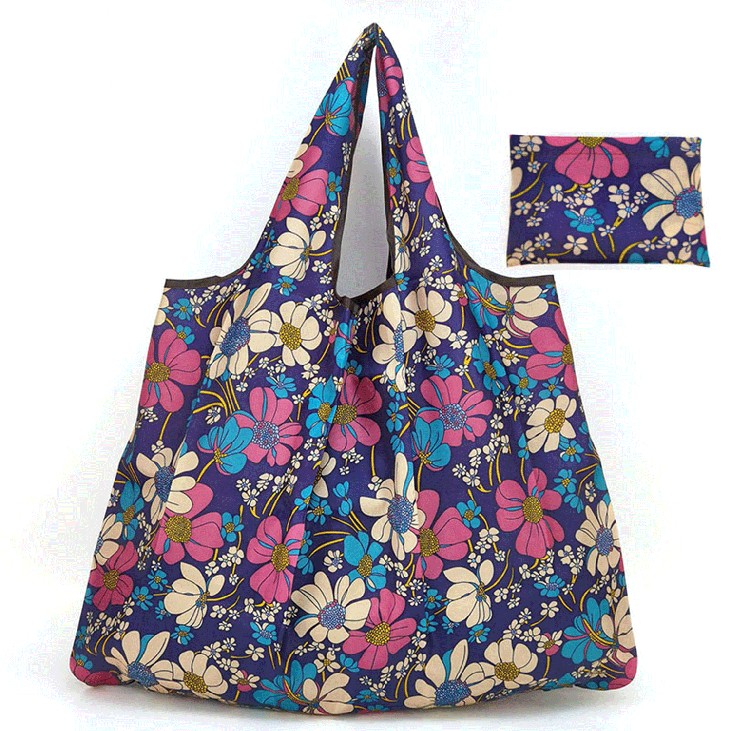 Customize Large Capacity Nylon Shopping Grocery Handbag Tote 5