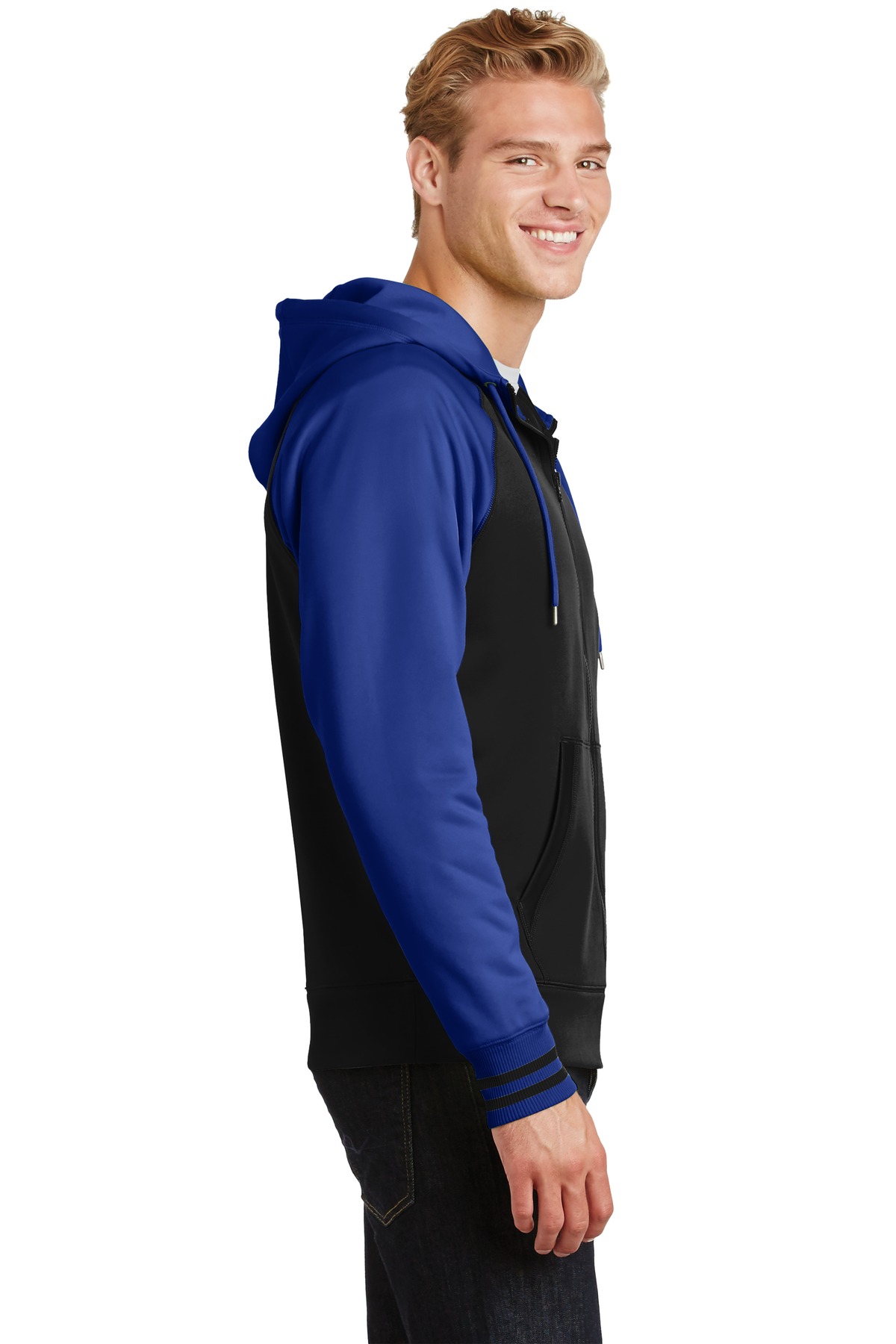 Sport-Tek Sport-Wick Varsity Fleece Full-Zip Hooded Jacket. ST236 28