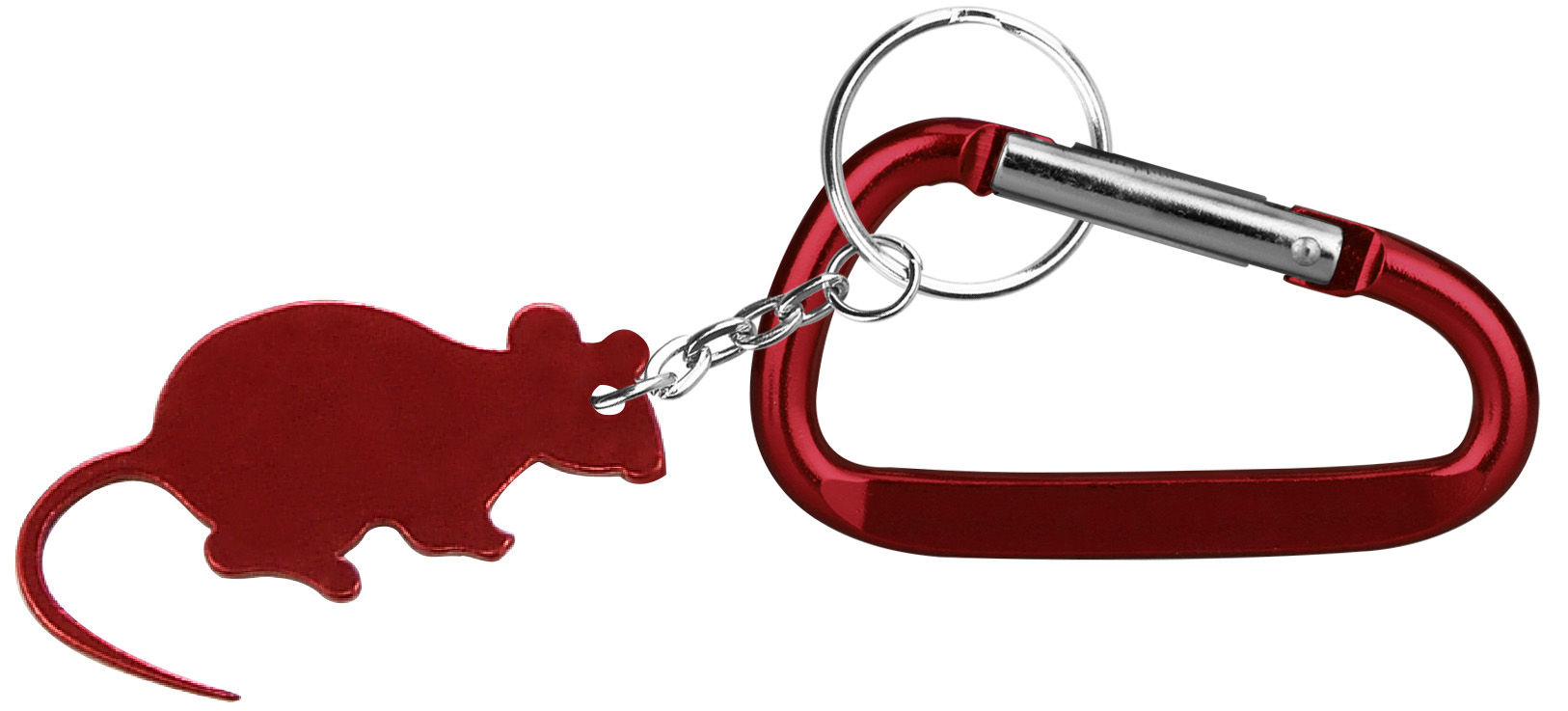 Mouse Shape Bottle Opener Key Chain & Carabiner 5