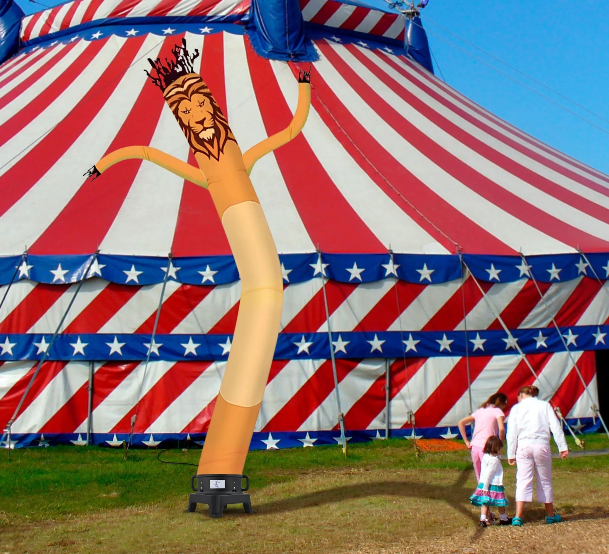 Lion Inflatable Tube Man Mascot with Blower 7