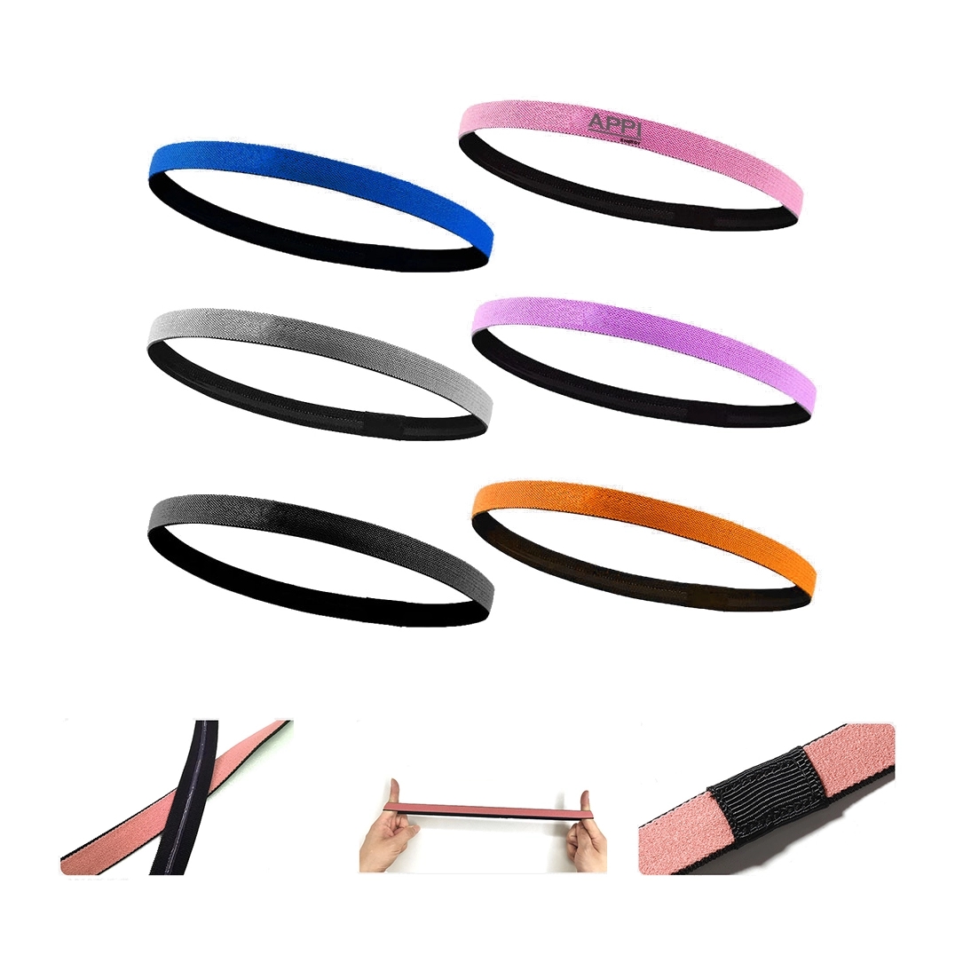 Thin Non Slip Silicone Exercise Hair Sweatbands 2