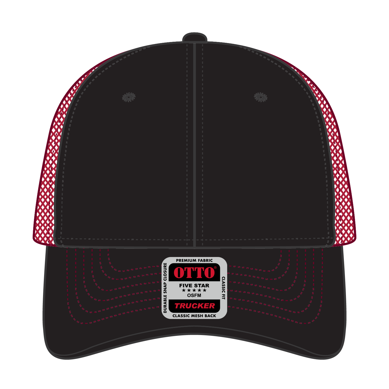 OTTO CAP® 6 Panel Low Profile Mesh Back Trucker Hat 96