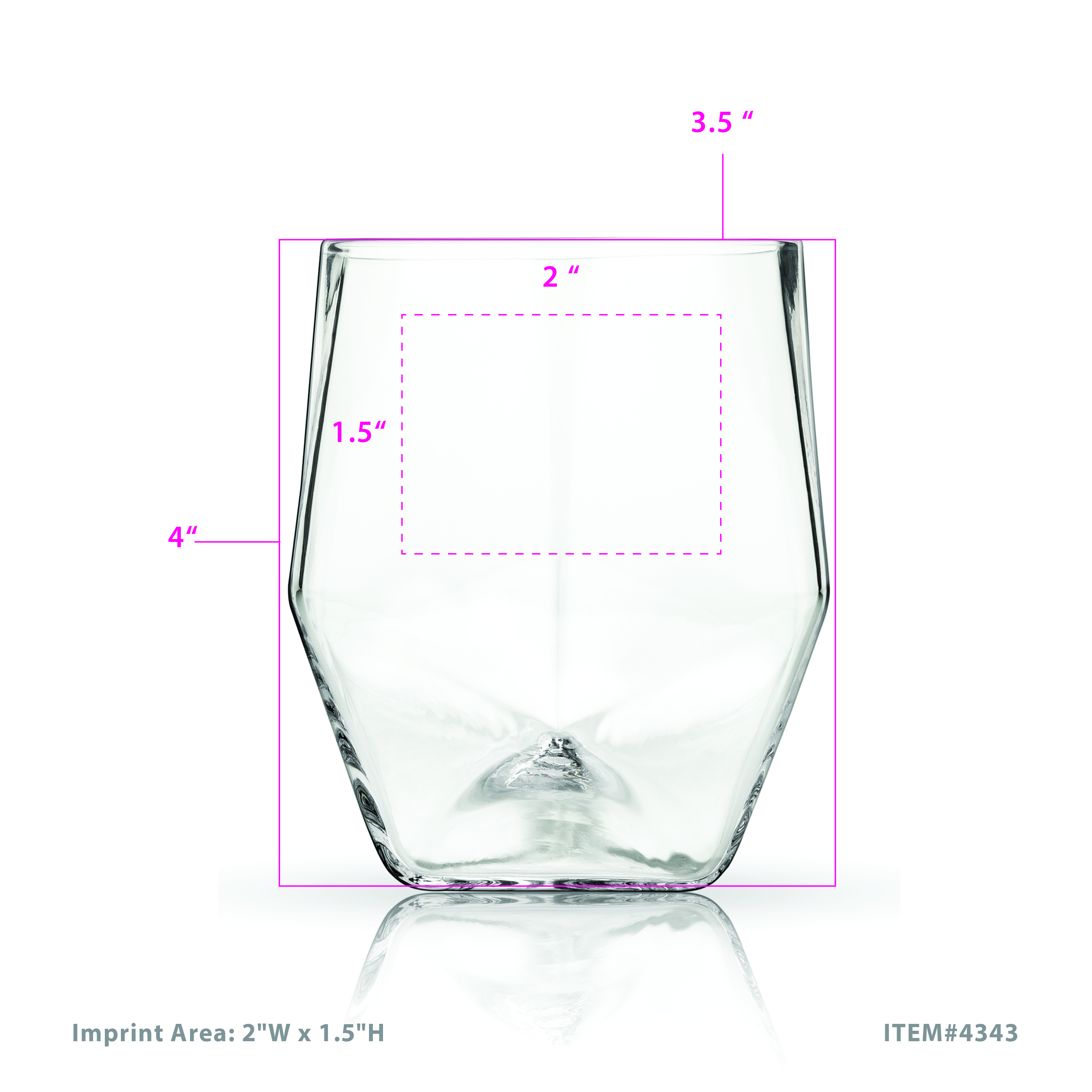 Viski® Faceted Crystal Tumbler, set of 2 11