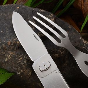 4 In 1 Stainless Steel Cutlery Set Spoon Fork Knife And Spin Button Organizer 21