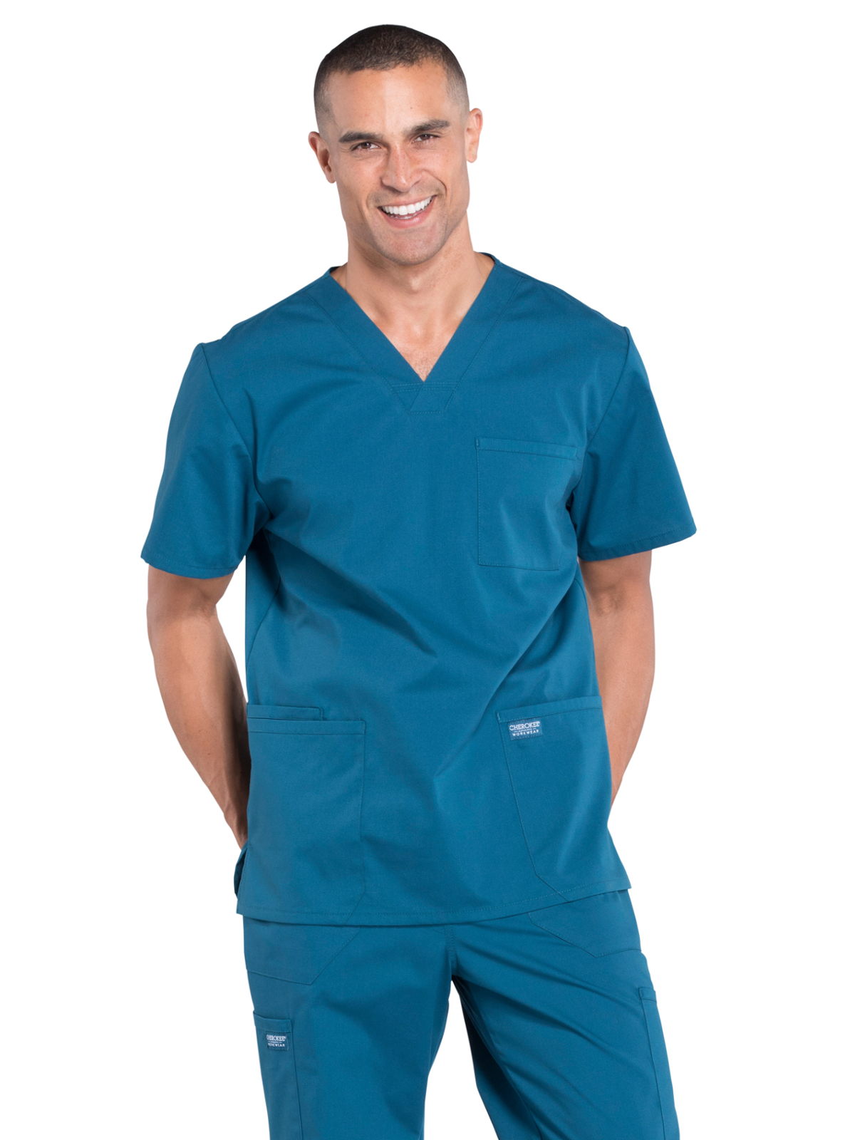 Cherokee - Workwear Professionals - Men's V-Neck Top 1