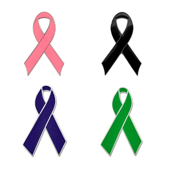 Metal Ribbon Lapel Pin 3