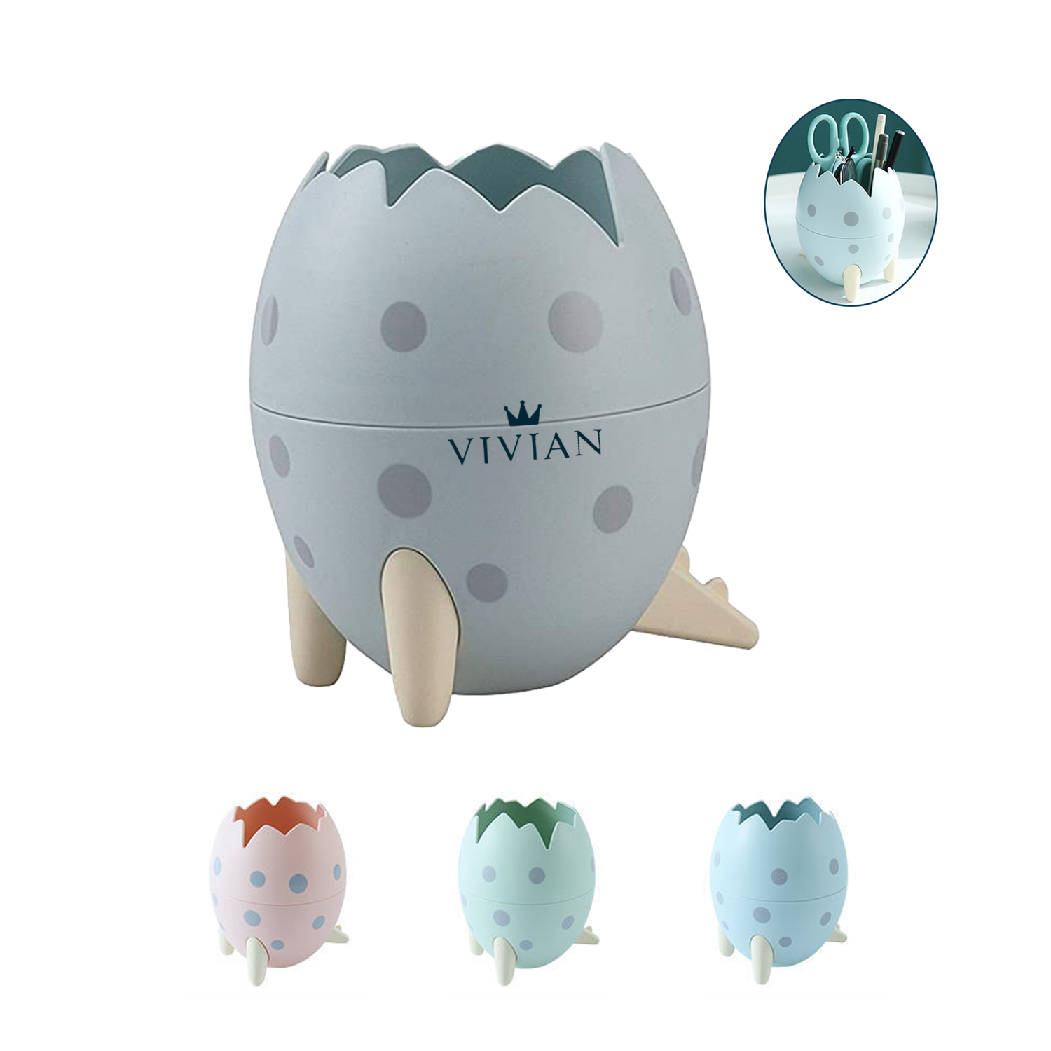 Dinosaur Egg Pen Holder 5
