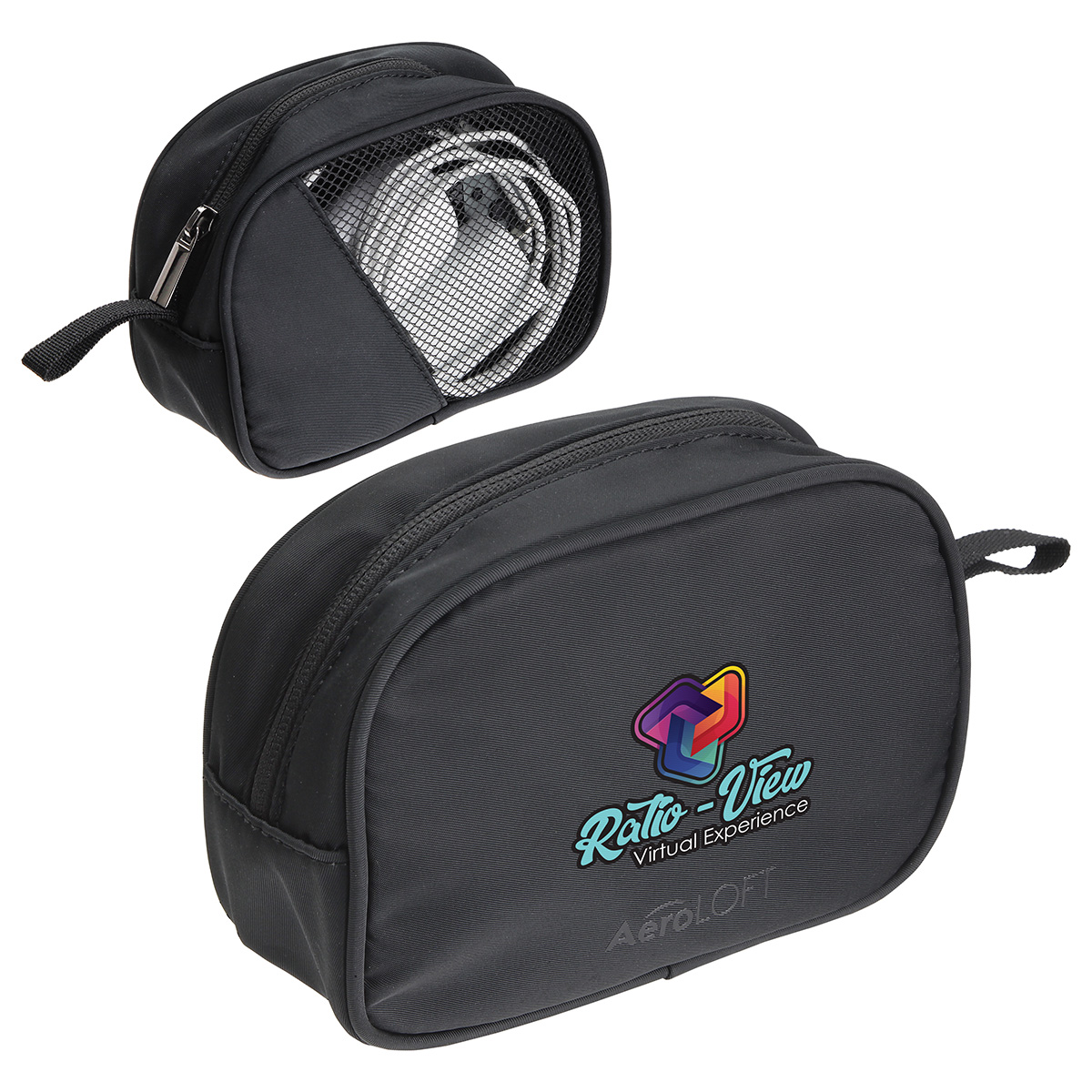 AeroLOFT® Jet Black Tech Organizer Mesh Pouch 3