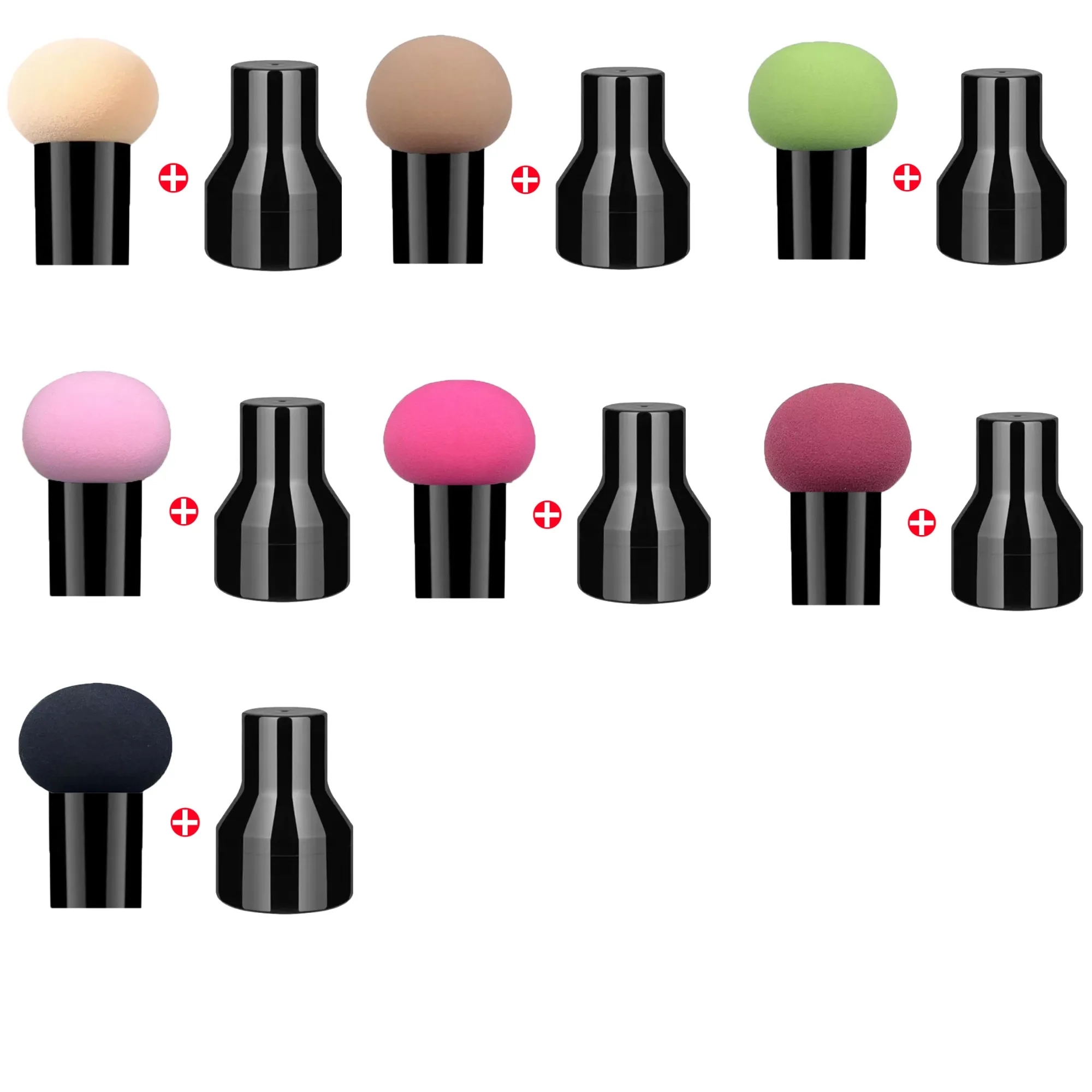 Powder Puff Makeup Sponge With Handle 2