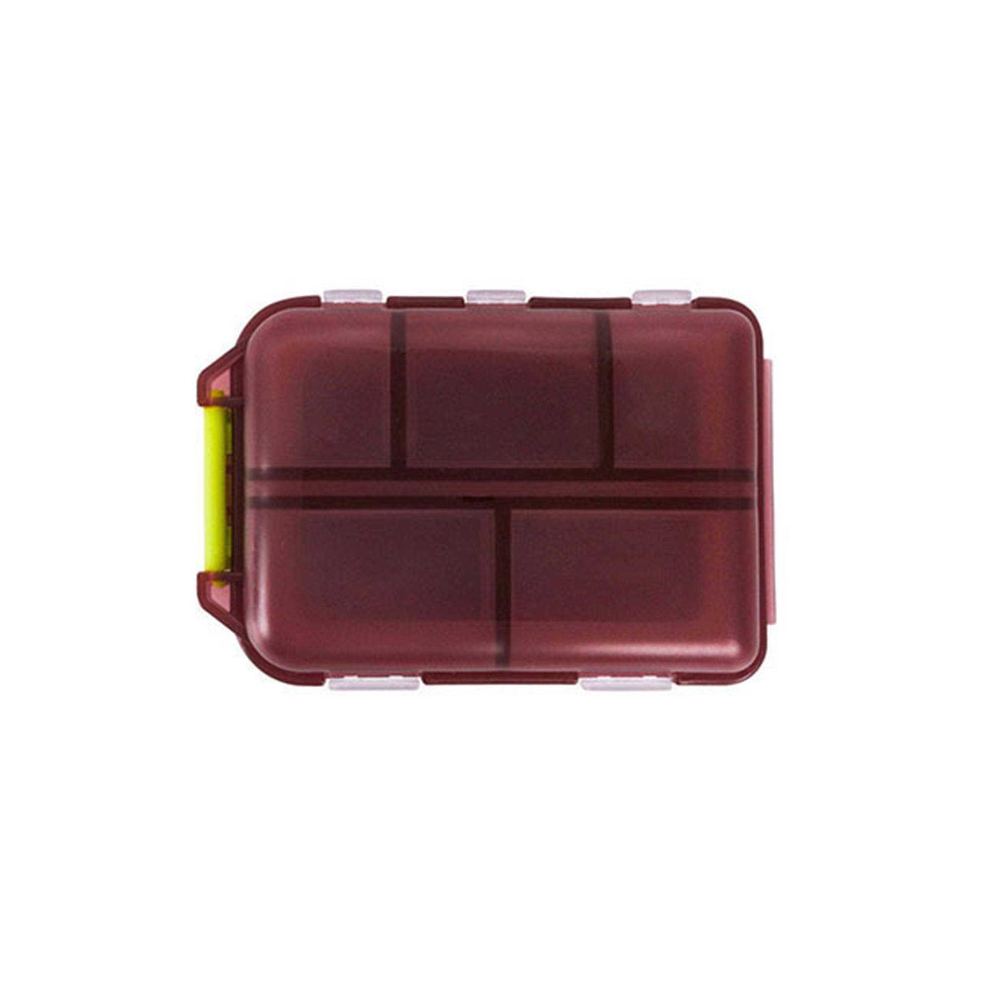 Double Layer Ten Compartment Pill Case 3.78" Length X 2.52" Width X 1.22" Height 6
