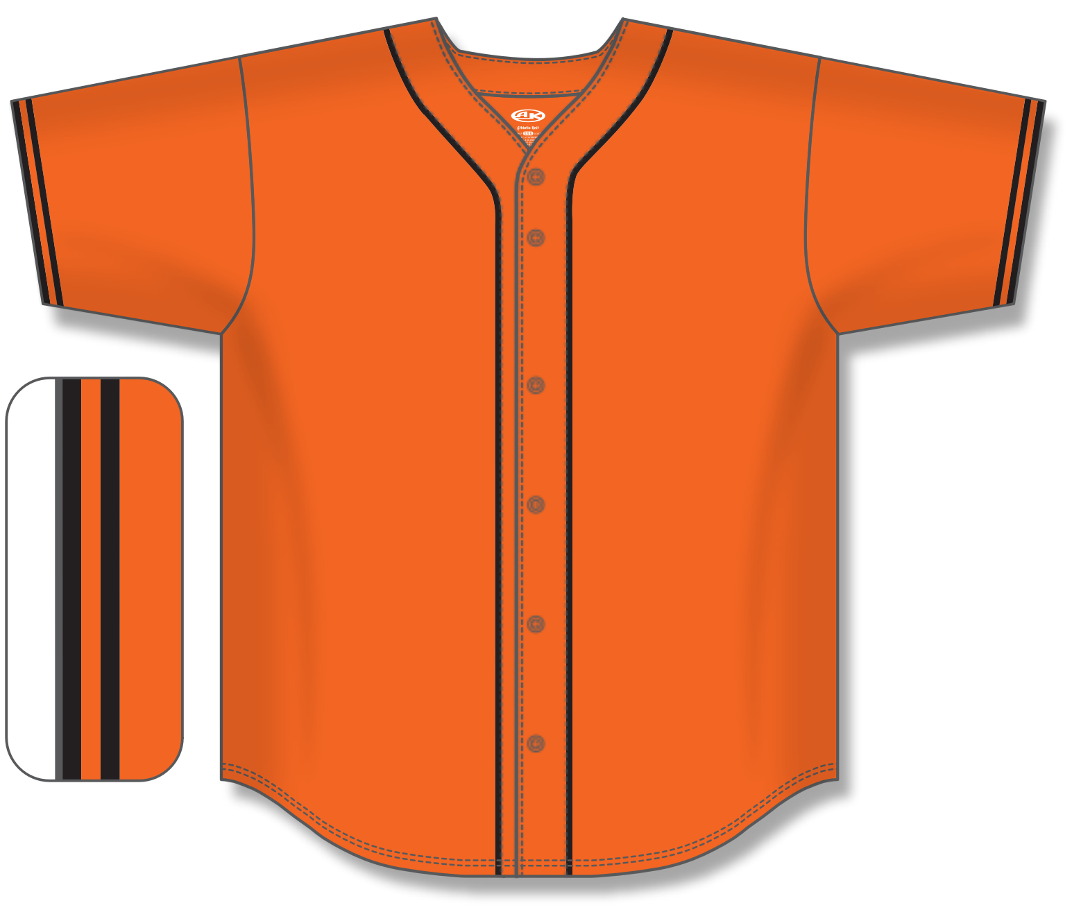 Full Button Baseball Jerseys BA5500-SF-G01 3