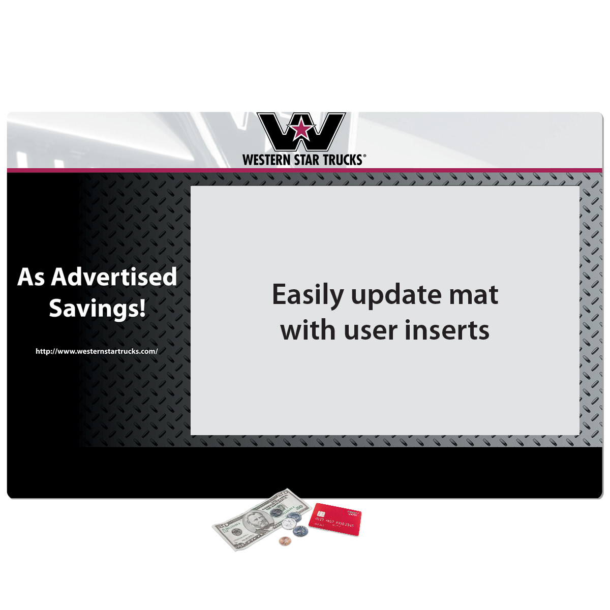 Frame-It Flex Peel&Place Ultra Thin Window Counter Mat-17"x26"x.015"