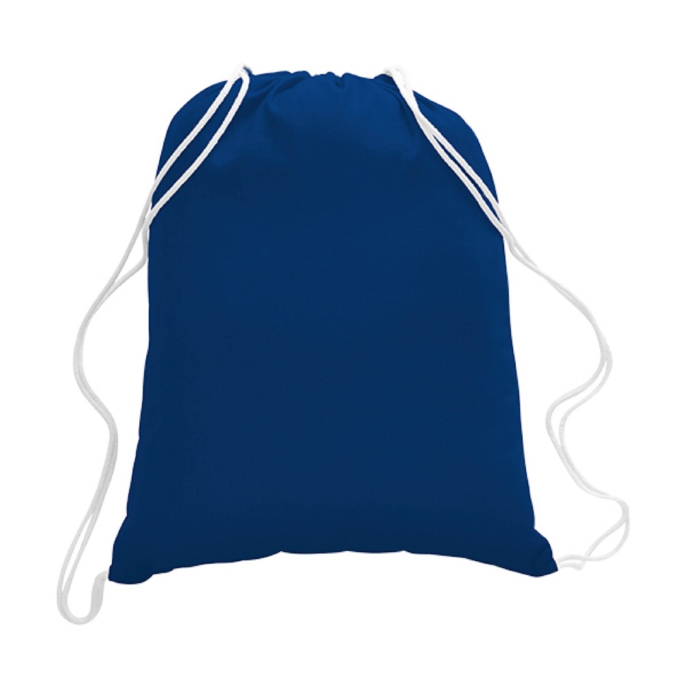 Colorful Cotton Drawstring Backpack, custom drawstring bag with logo imprint 2