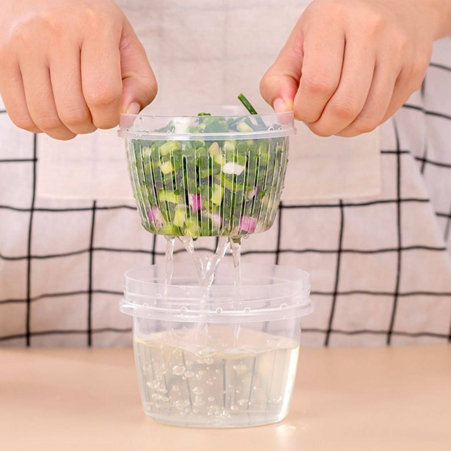 Polypropylene Portable ginger, onion and garlic storage box 5