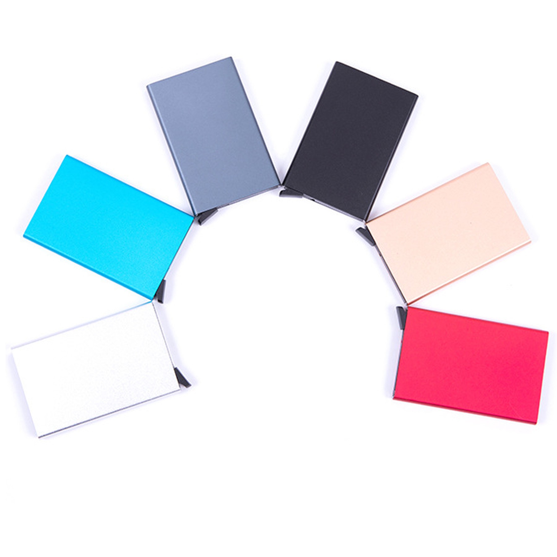 Pop Up RFID Blocking Slim Aluminum Card Holder 5