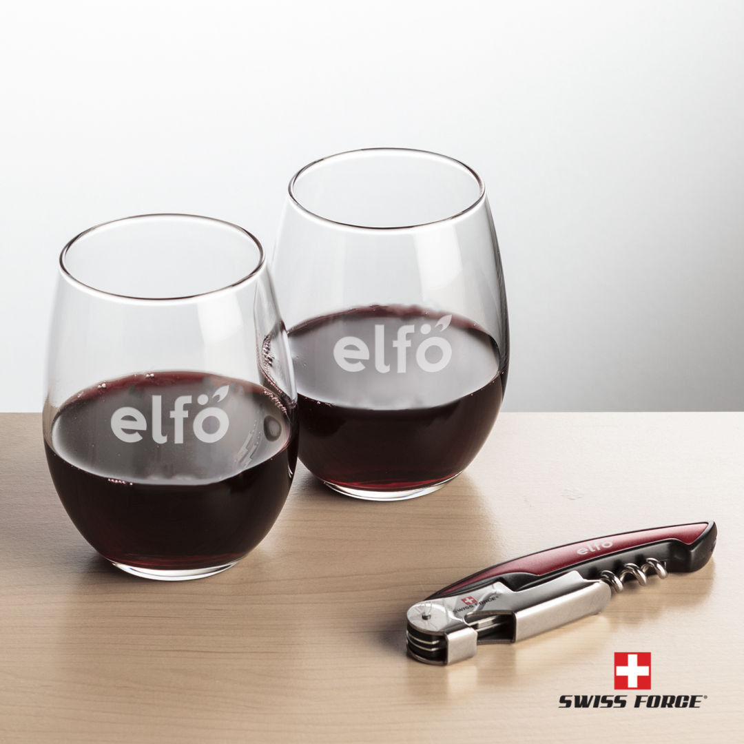 Swiss Force® Opener & Stanford Stemless Wine 1