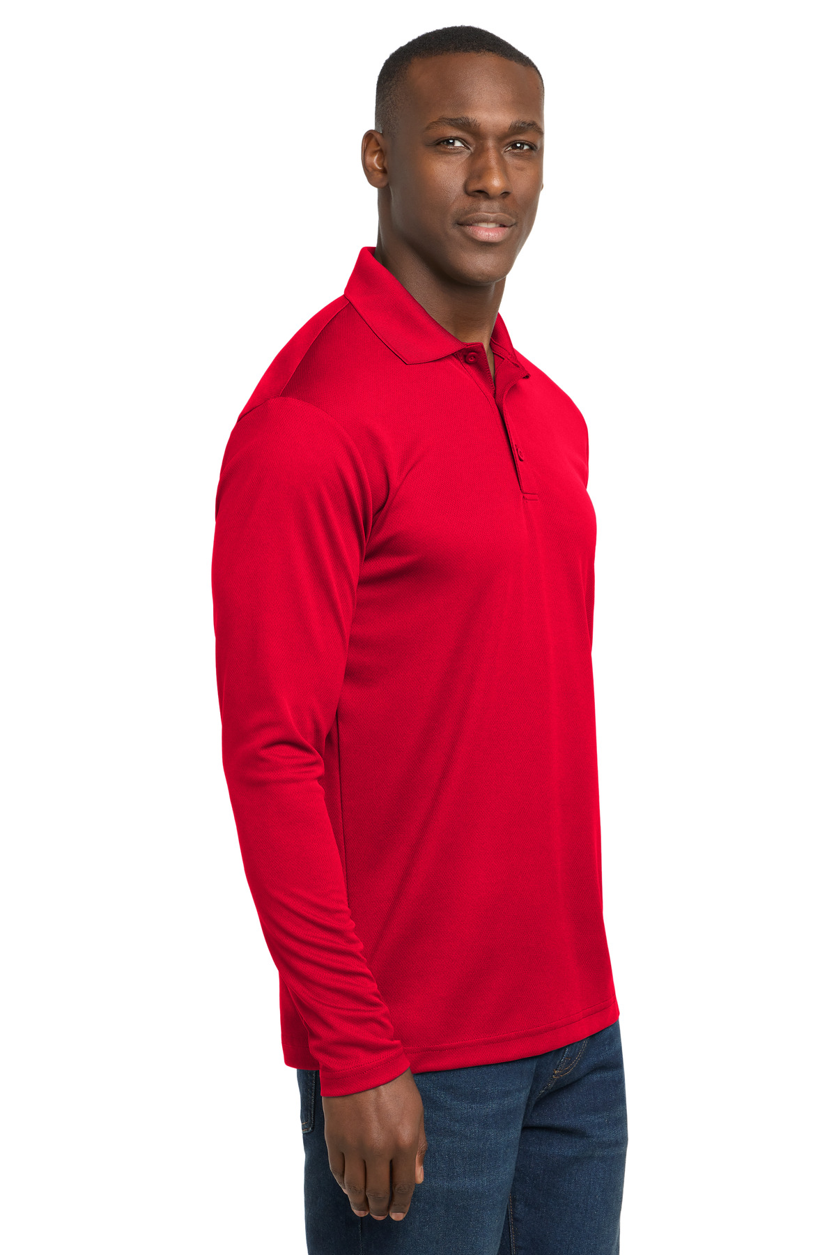 Sport-Tek PosiCharge RacerMesh Long Sleeve Polo. ST640LS 49