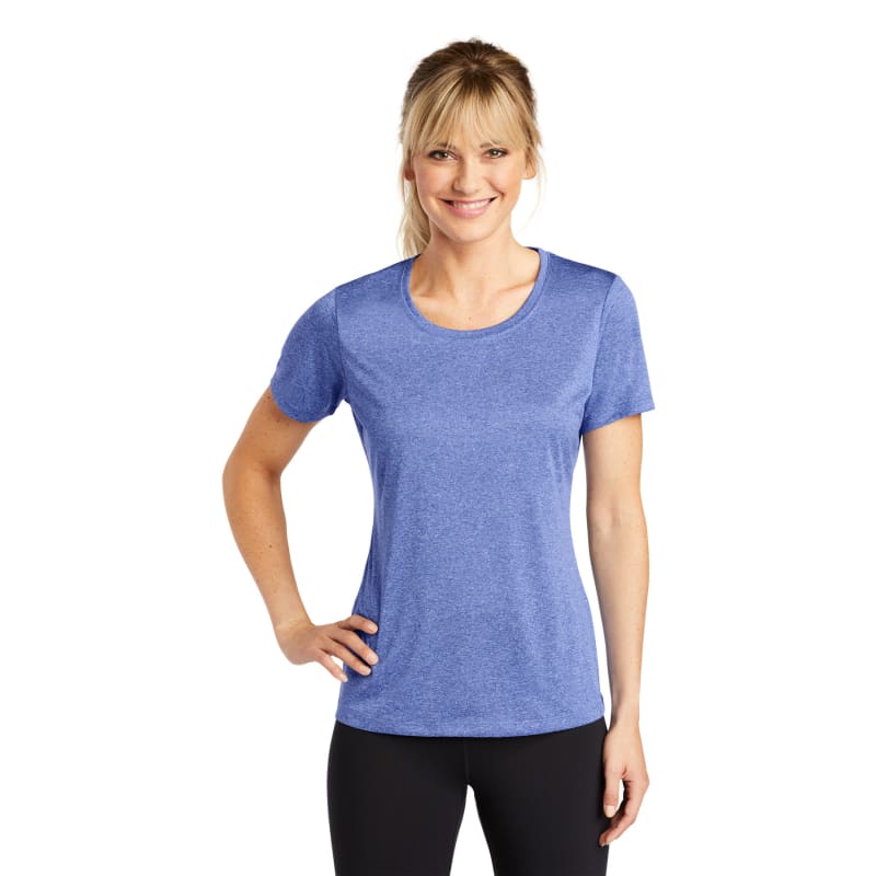 Sport-Tek Women's Heather Contender Scoop Neck Tee. 14