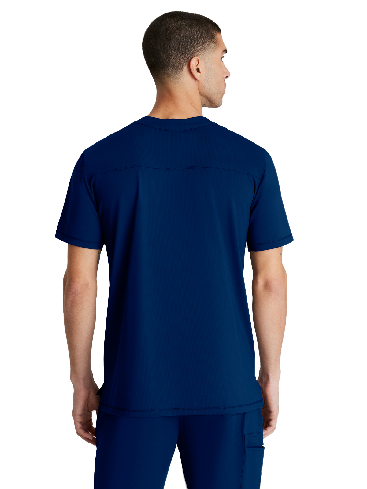 Skechers Slip-Ins - Men's One-Pocket Curved Neck Flex Scrub Top 21