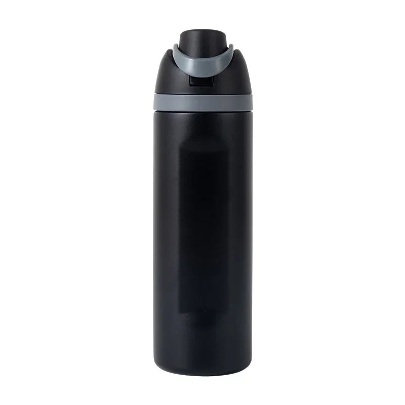 24oz Insulated Stainless Steel Water Bottle with Straw, custom water bottle with logo imprint 3