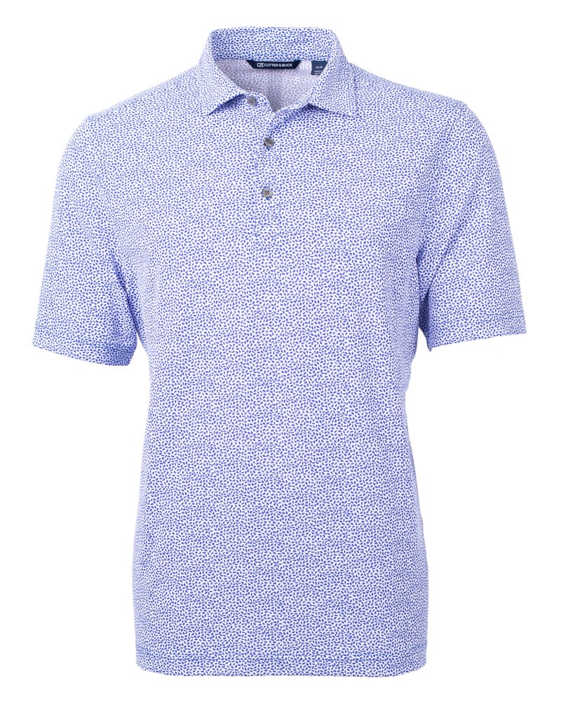 Cutter & Buck Virtue Recycled Botanical Print Featherlight Pique Mens  Polo 2