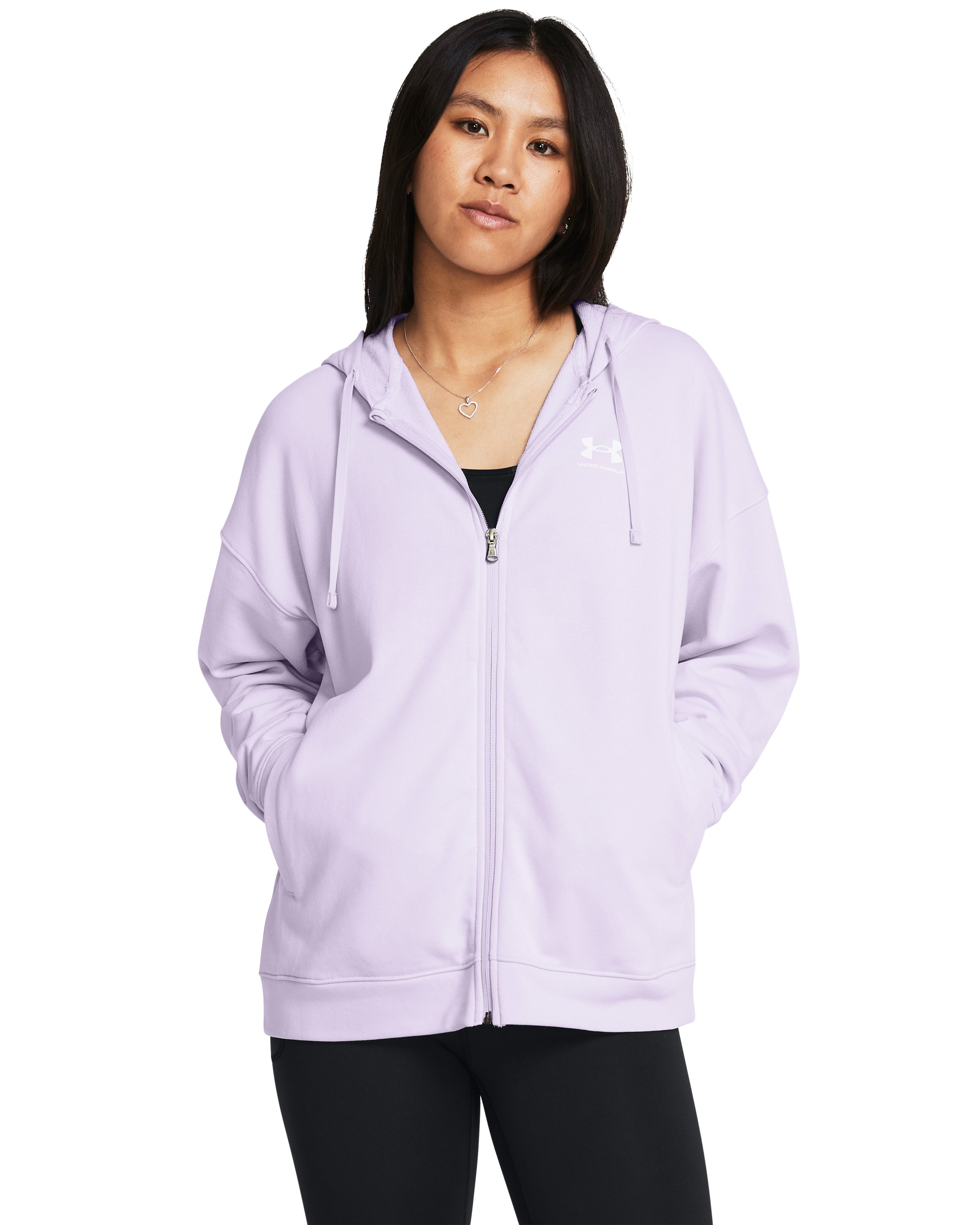 UA Rival Terry Women's Oversized Full-Zip Hoodie 5