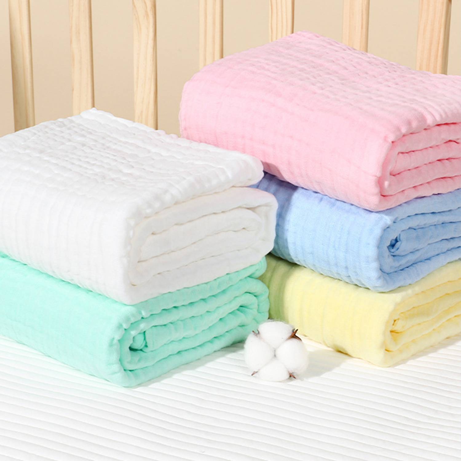 Light Weight Safe Pure Cotton Baby Blanket 6