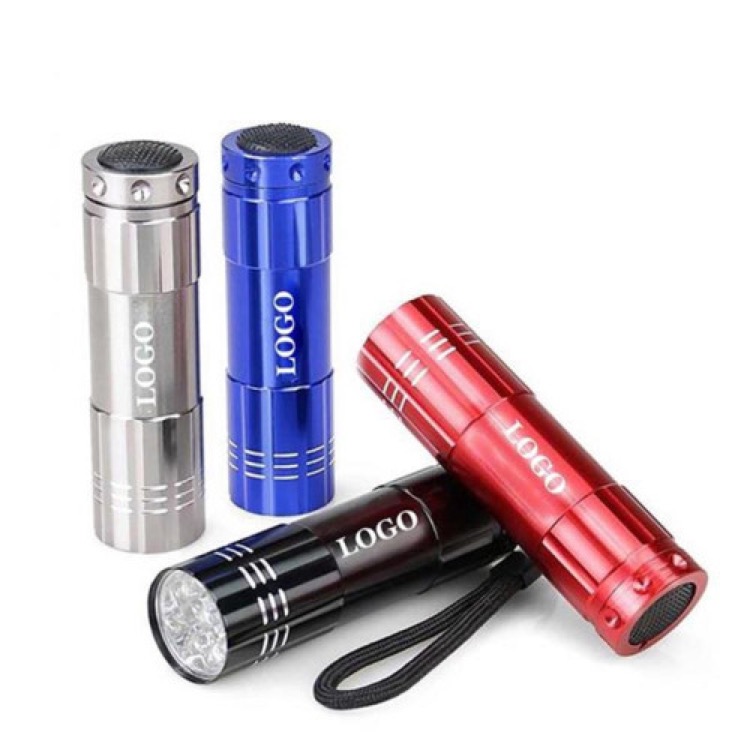 Led Mini Aluminum Flashlight W/ Lanyard 2