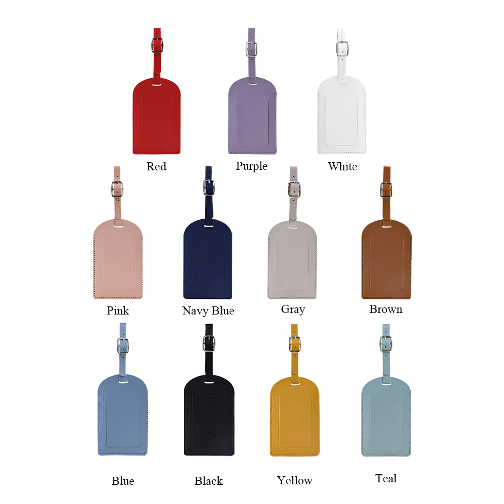 Vegan Leather Luggage Tags With Logo 20