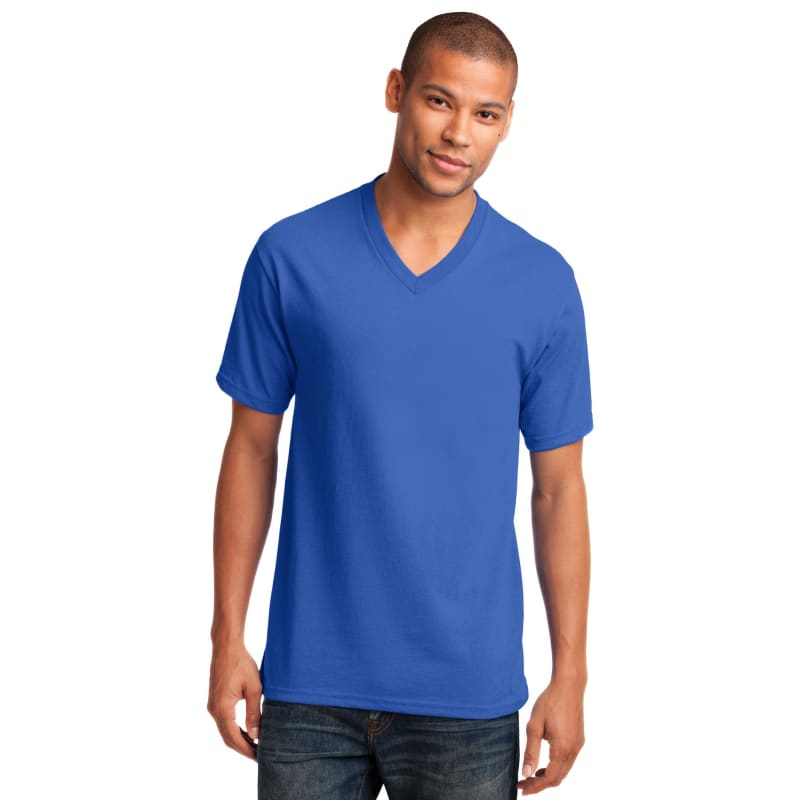 Port & Company Core Cotton V-Neck Tee. 81