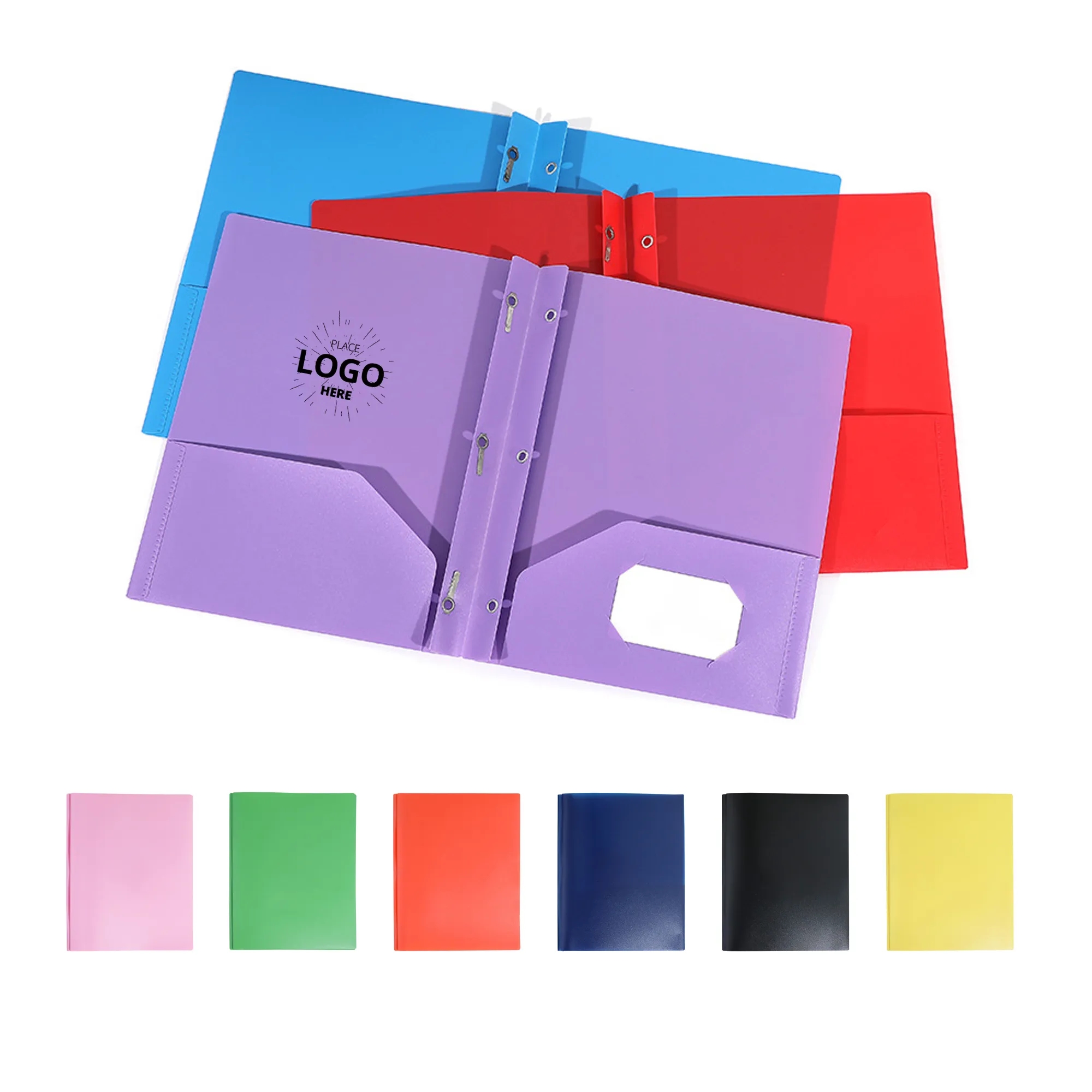 Folders With 2 Pockets and Prong With Fasteners 3