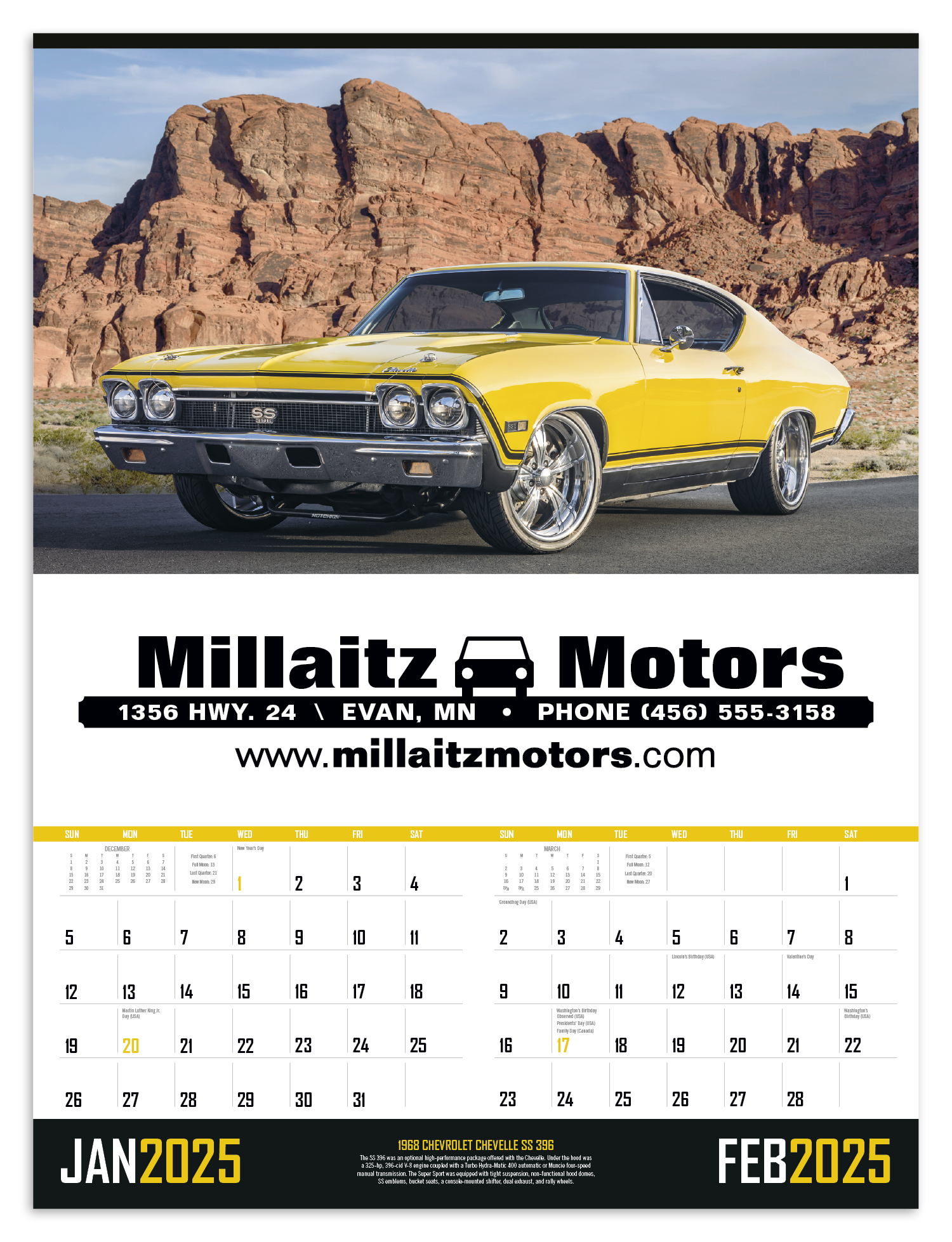 Triumph® Calendars Muscle Cars Calendar 9