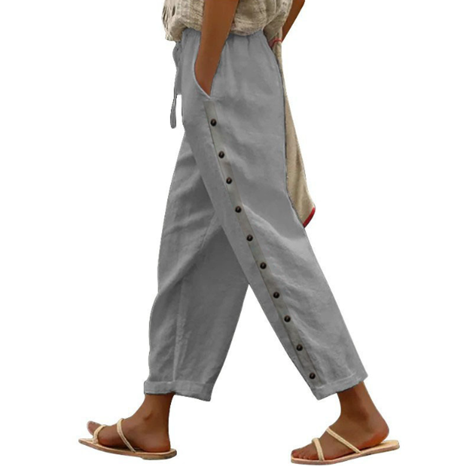 Autumn Women's Loose Casual Cropped Trousers 5