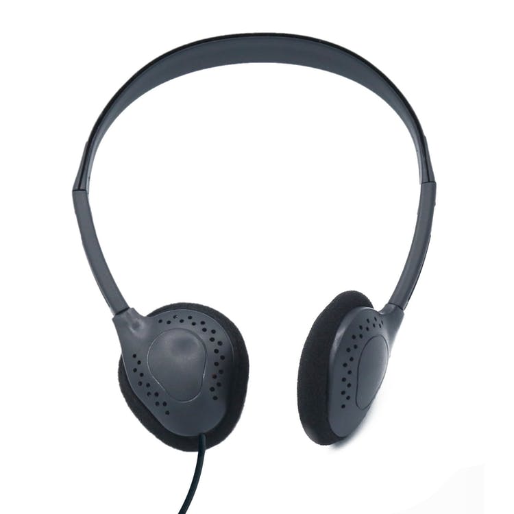 Over Ear Headphones - Mono Black Lightweight 1