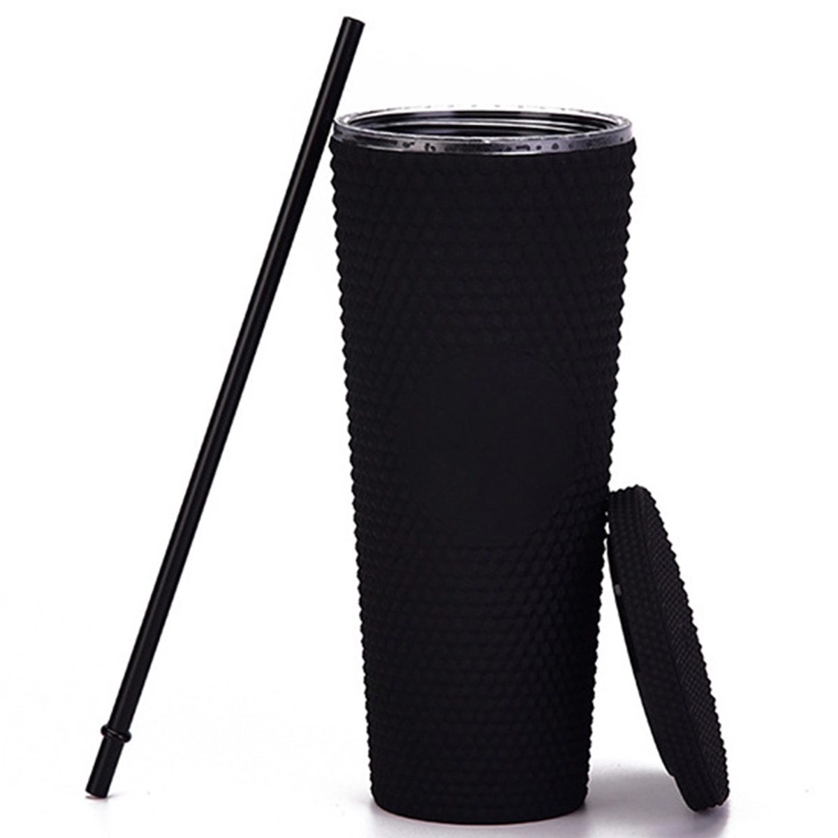 24Oz Double Wall Studded Tumbler With Lid And Straw 3