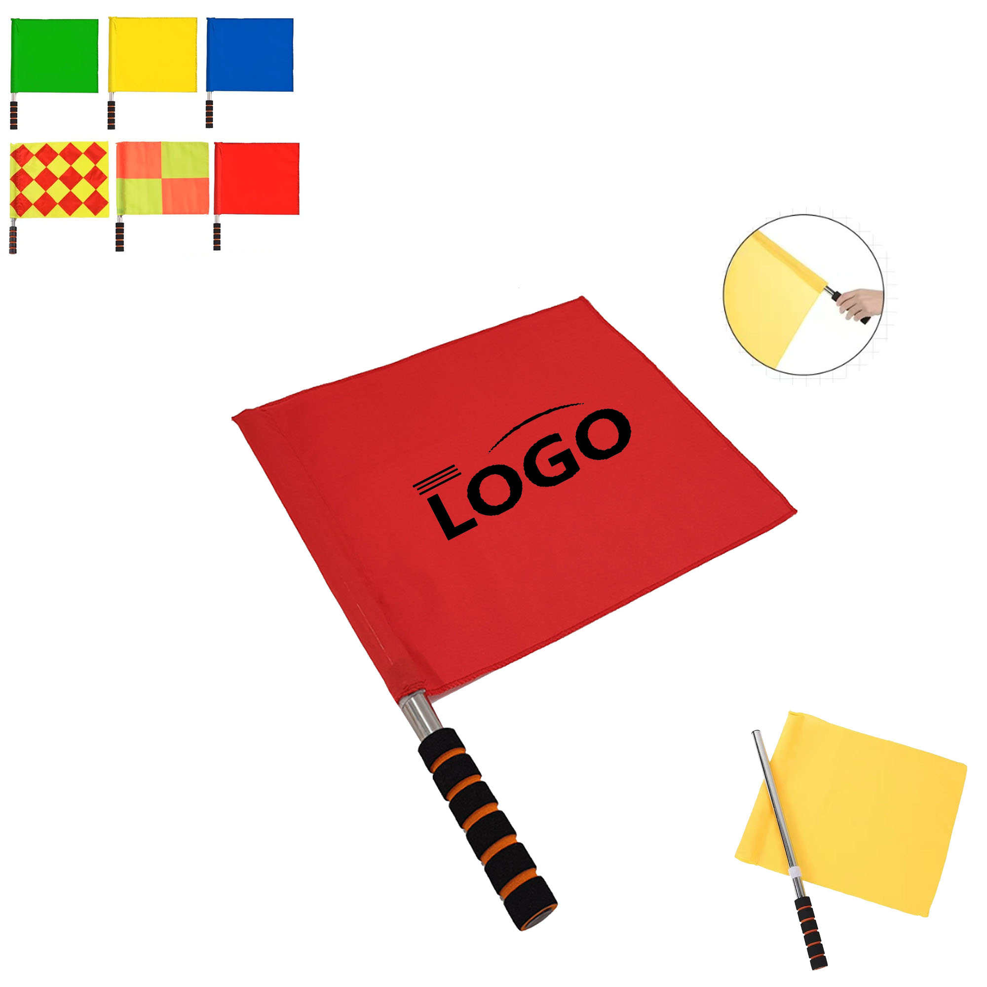 Sports Referee Flags With Metal Pole Foam With Your Brand 5
