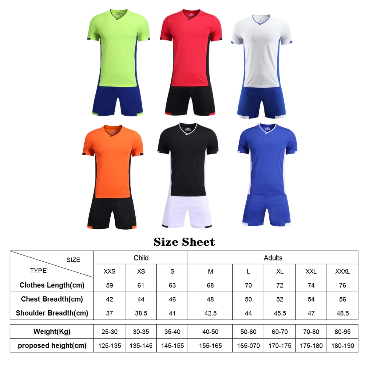 Custom Quick Dry Soccer Jerseys Sport Team Training Uniform 2