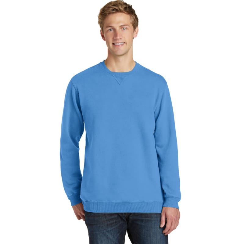 Port & Company Beach Wash Garment-Dyed Crewneck Sweatshirt, custom hoodie or sweatshirt with logo imprint 76