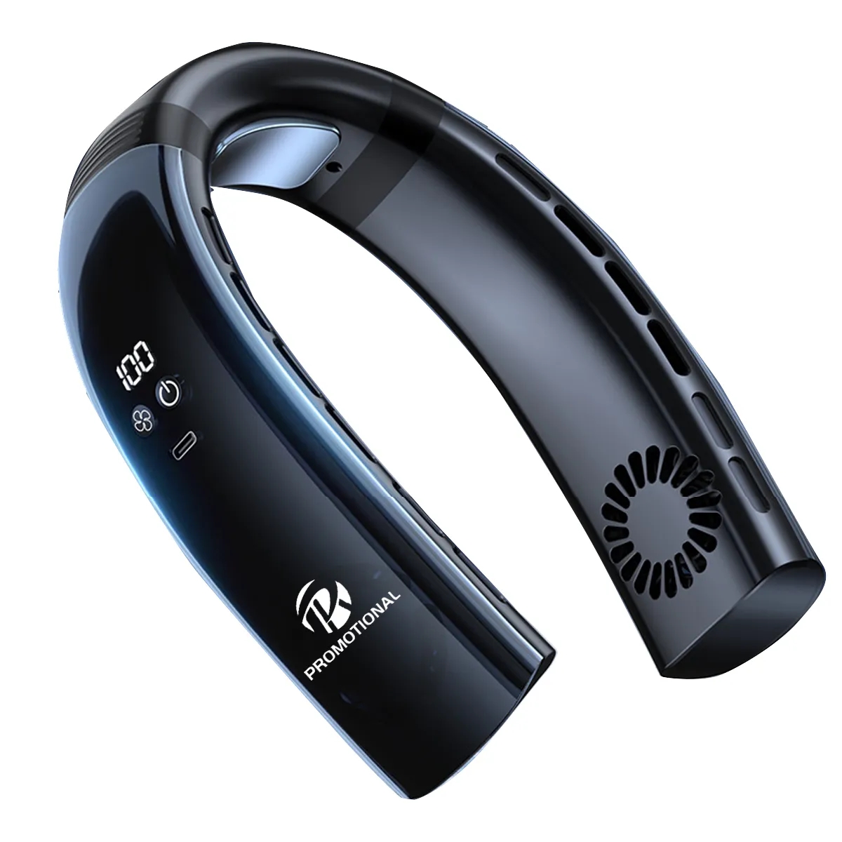 Portable Neck Digital Display Personal Fan 2