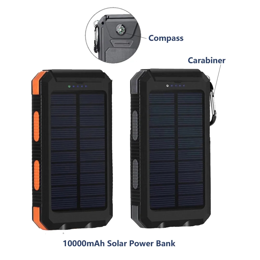 Quick Ship Solar Power Bank with LED 5