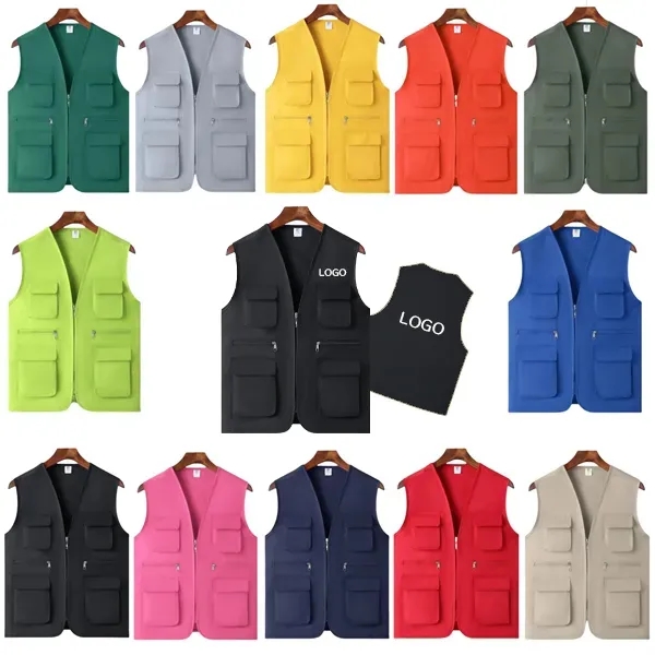 Multi-Pocket Volunteer Vest - Functional Utility Wear 2