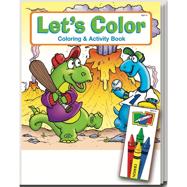 Dinosaur Coloring & Activity Book Sets - 4 Pack Crayons Ages 3-11 2