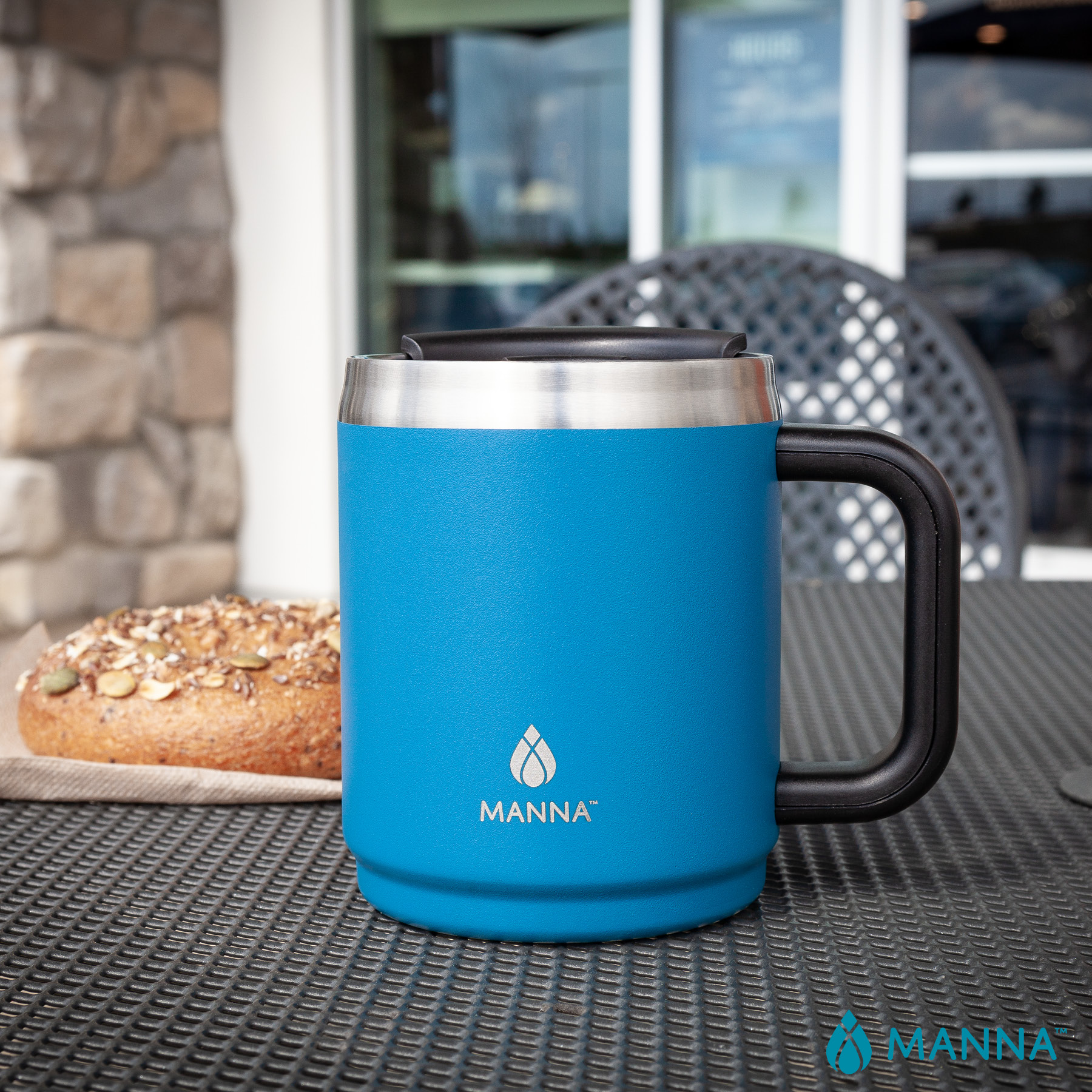 Manna™ 14 oz. Boulder Stainless Steel Camping Mug w/ Handle 19