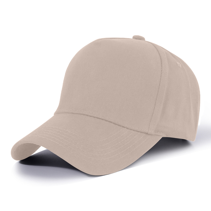 Stock Solid Color Cotton 5-Panel Baseball Cap 49