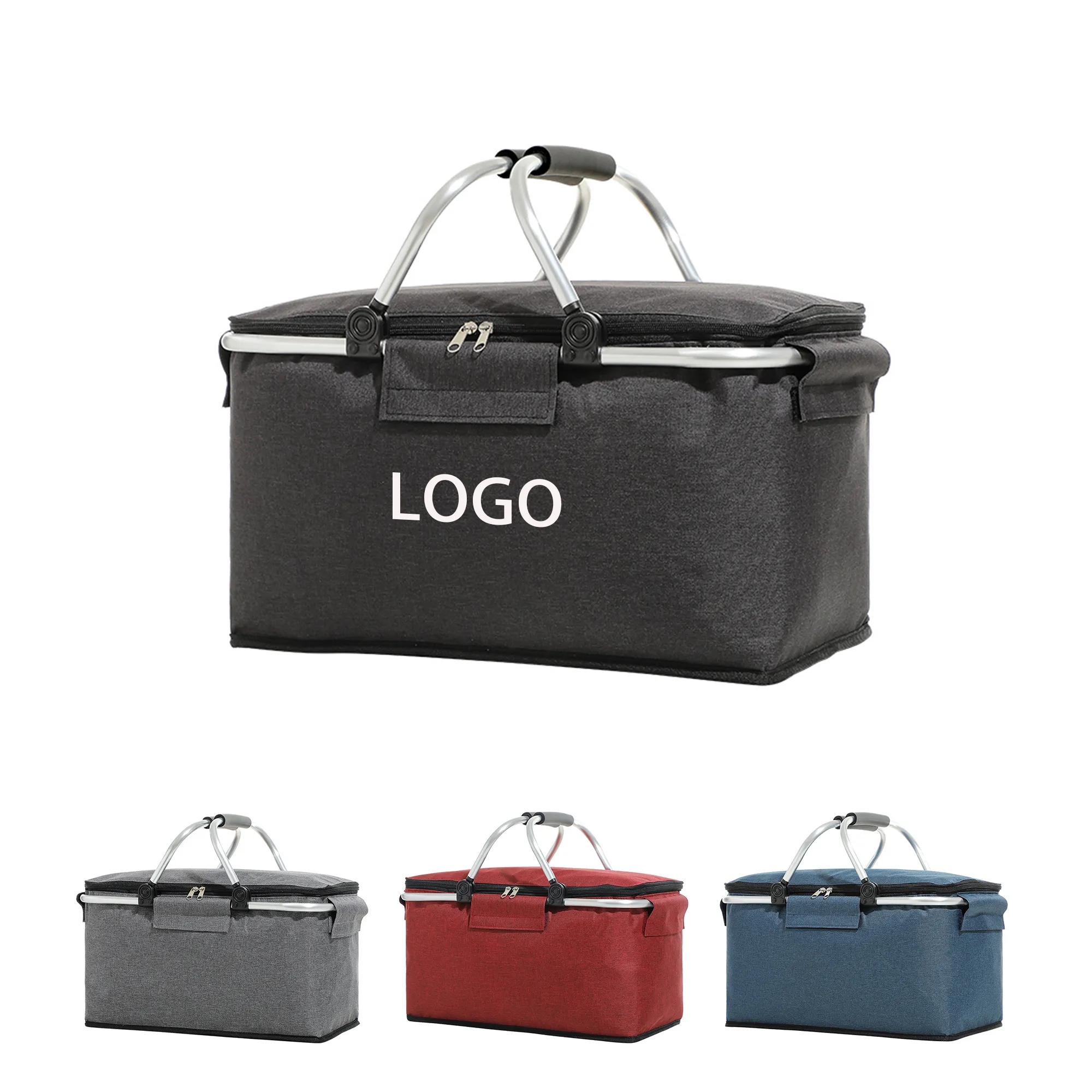 Foldable Insulation Travel Bag Insulated Picnic Basket 7
